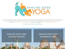 Tablet Screenshot of dancingdogsyoga.com